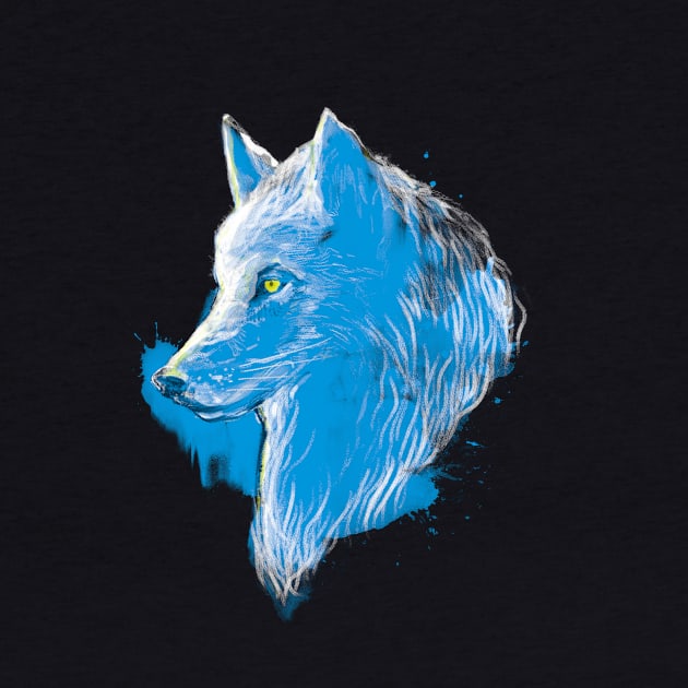 blue wolf by kharmazero